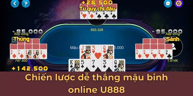 Chiến lược dễ thắng mậu binh online U888